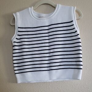 Moon & Madison Y2k Striped Sleveless Sweater